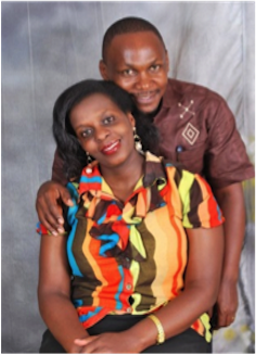 Sister Honest and her Husband, who has come to Christ through the book, "Jesus Only"
