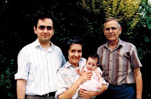Me in younger days, with my mother, father, and daughter Rebecca.