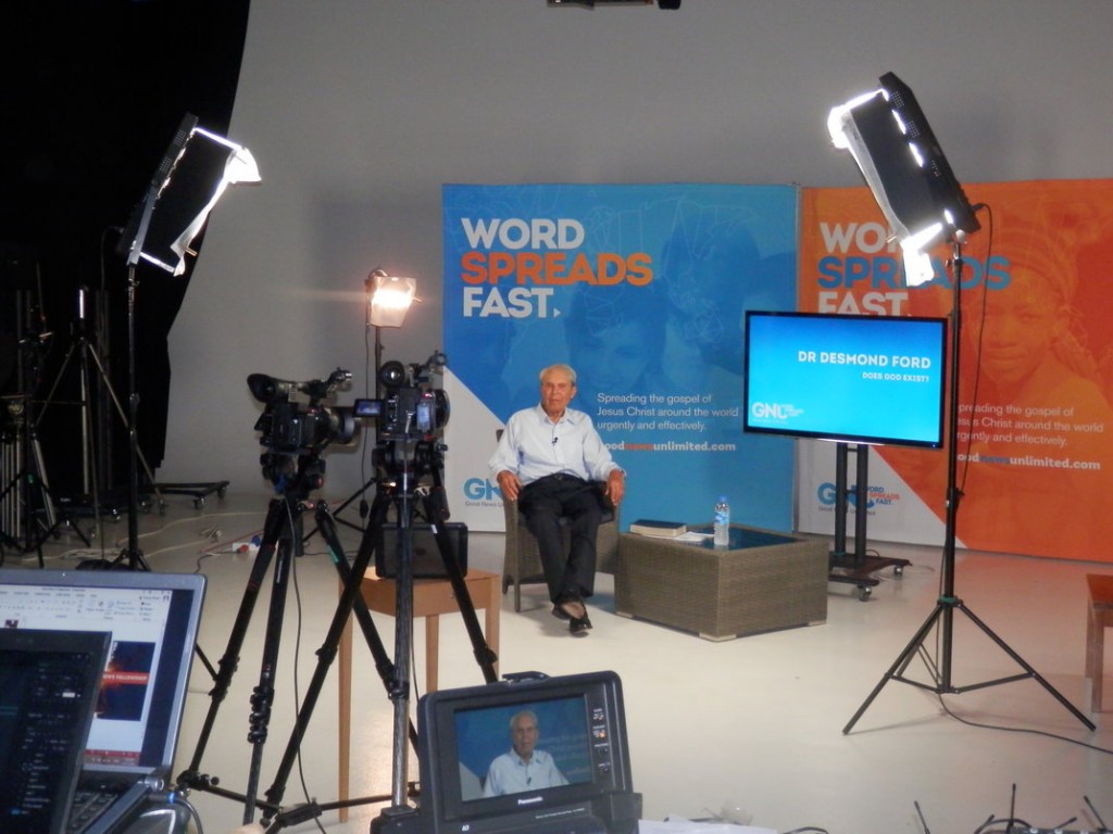 Des Ford ready to speak to the camera